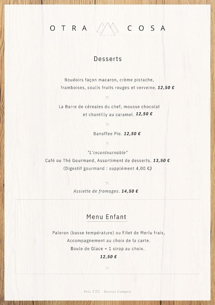 Otra Cosa - Menu Image 2