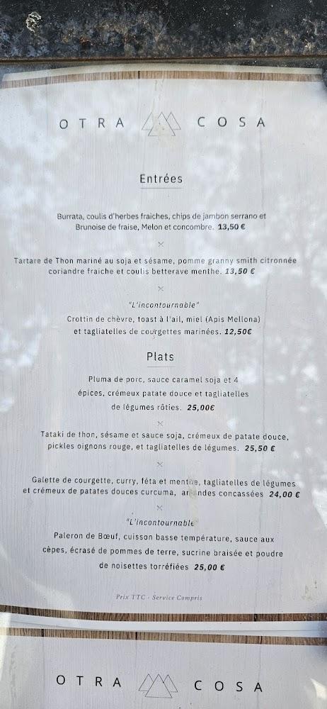 Otra Cosa - Menu Image 4